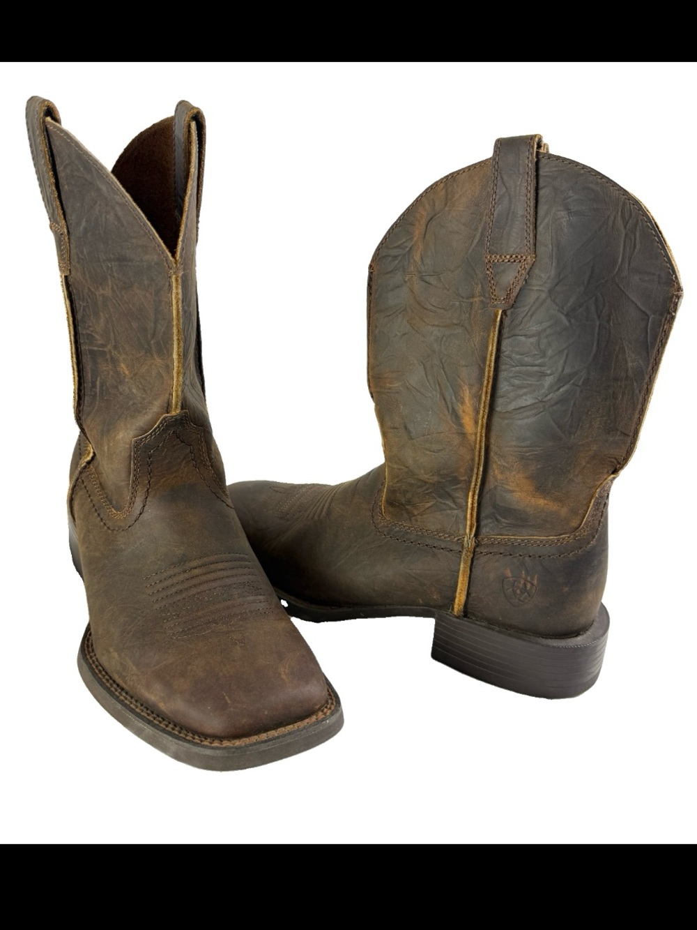 Ariat Men's 8.5 Sport Rambler Western Square Toe Boots 10042586 Immaculate EUC